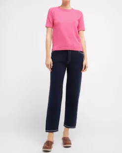 Women Barrie Cashmere short sleeves top