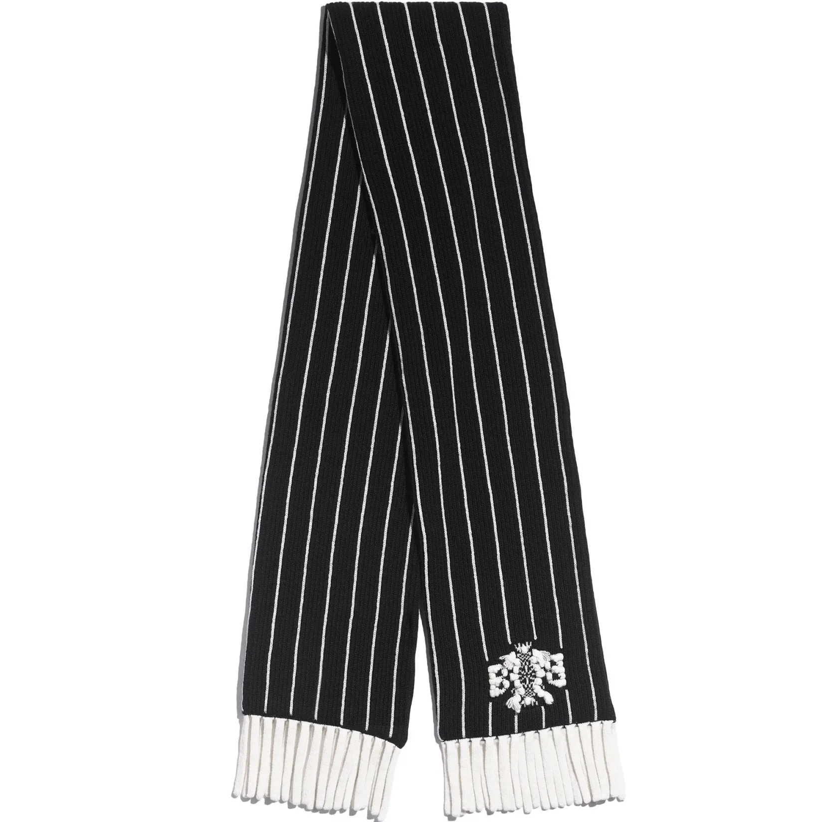 Women Barrie Cashmere striped scarf