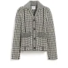 Women Barrie Cashmere suit jacket with a houndstooth motif