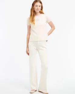 Women Barrie Cashmere top with B logo