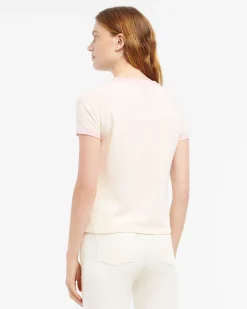 Women Barrie Cashmere top with B logo