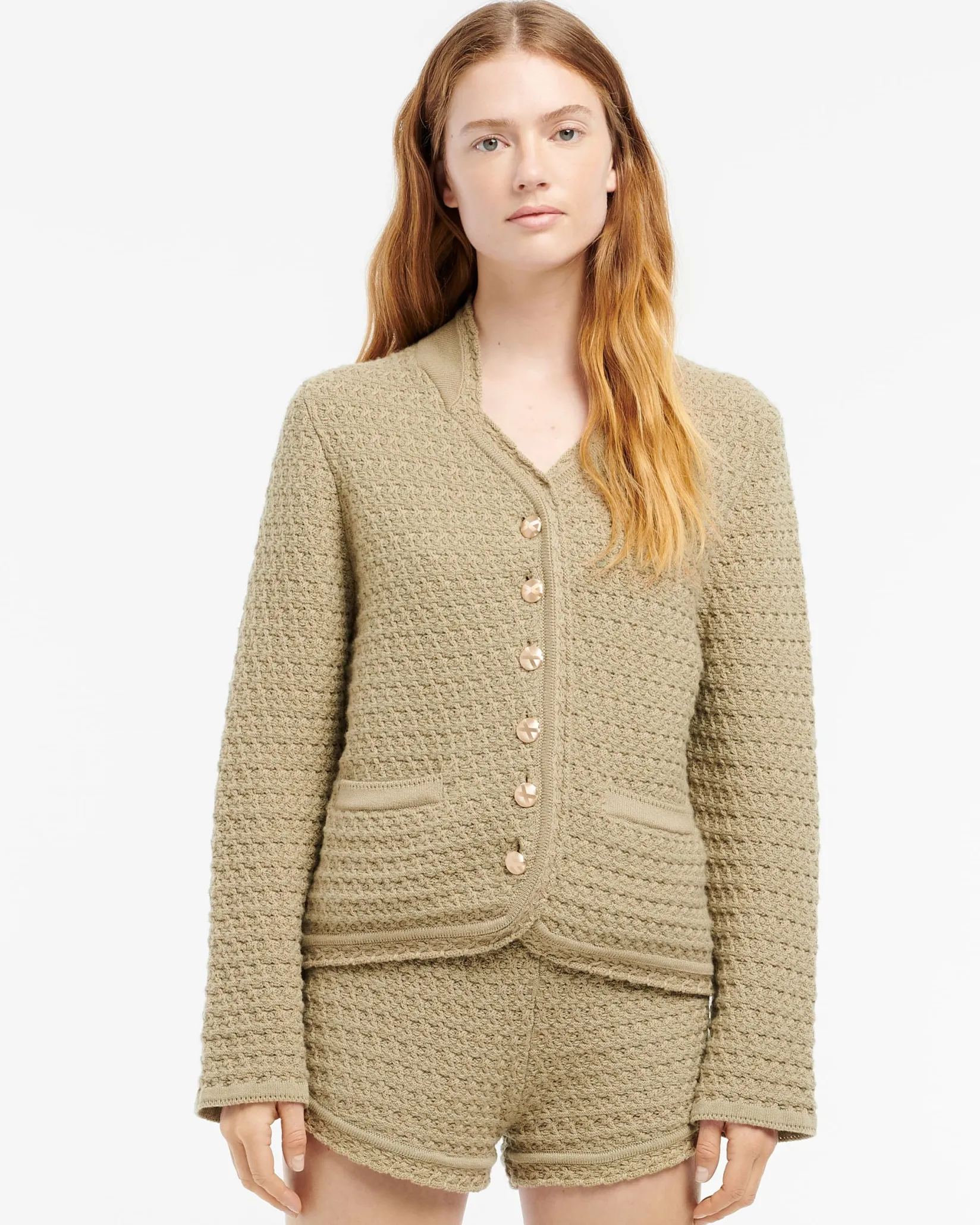 Women Barrie Cashmere tweed shorts