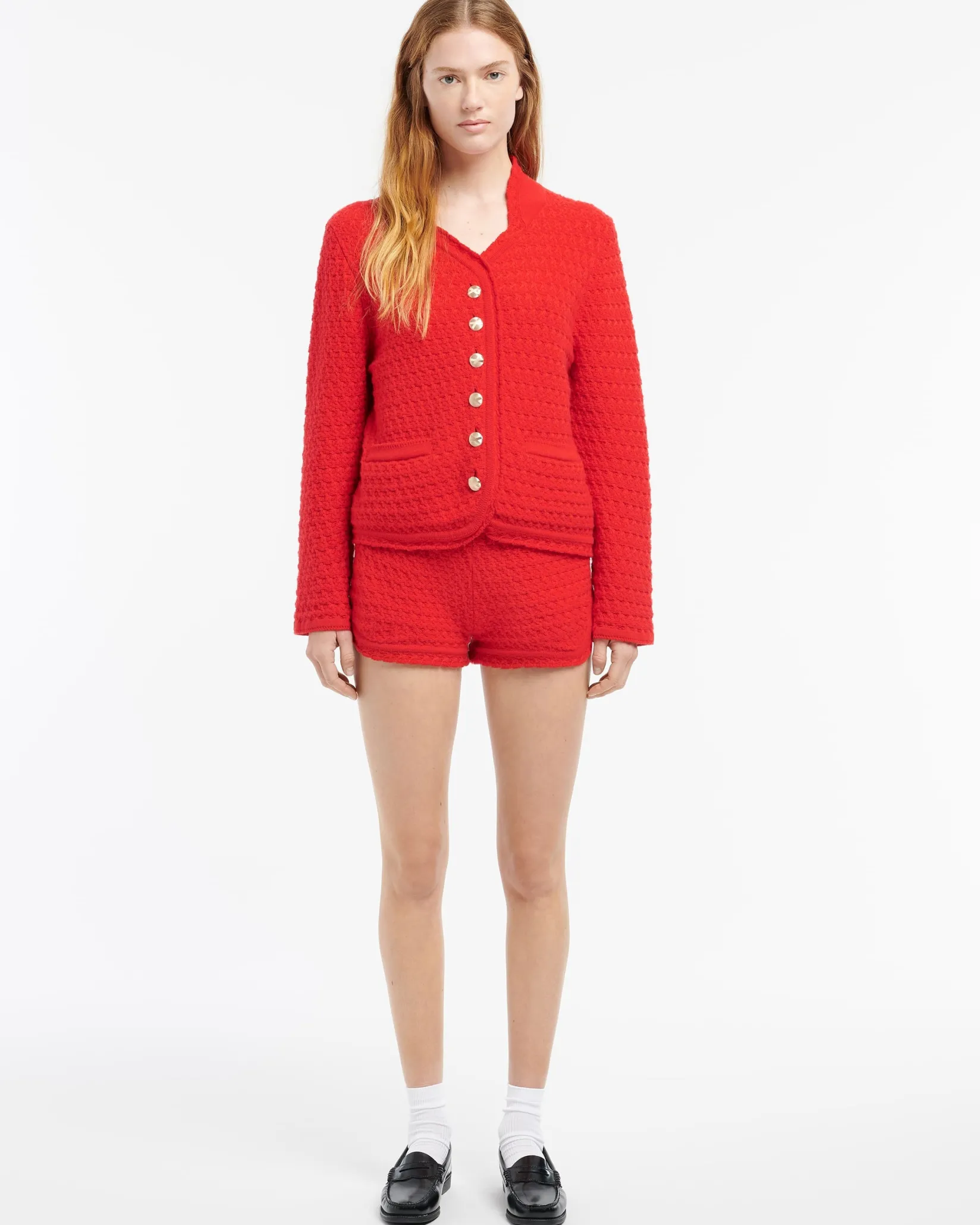 Women Barrie Cashmere tweed shorts