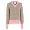 Women Barrie Cashmere V-neck jumper