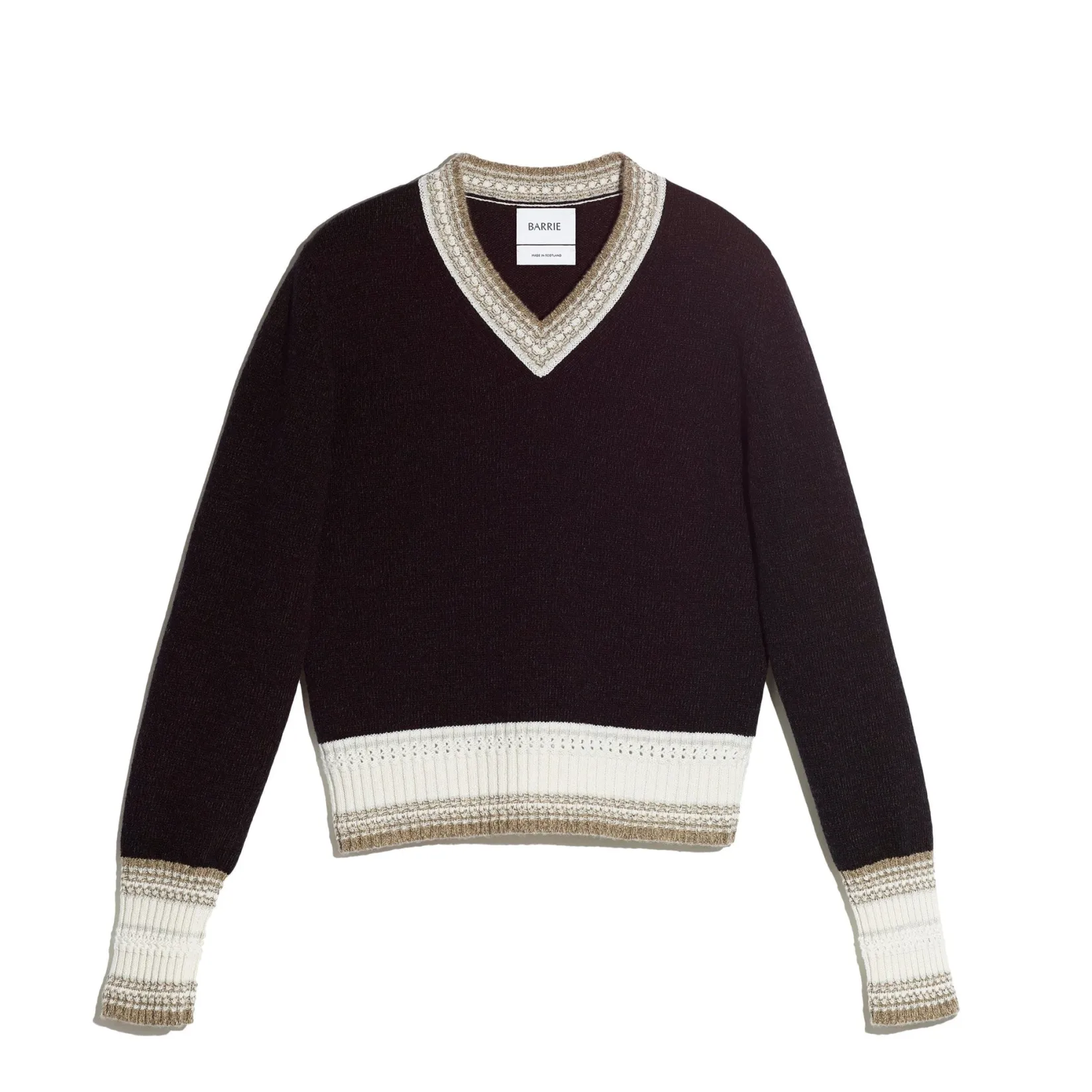 Women Barrie Cashmere V-neck jumper