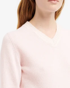 Women Barrie Cashmere V-neck jumper