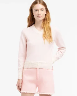 Women Barrie Cashmere V-neck jumper