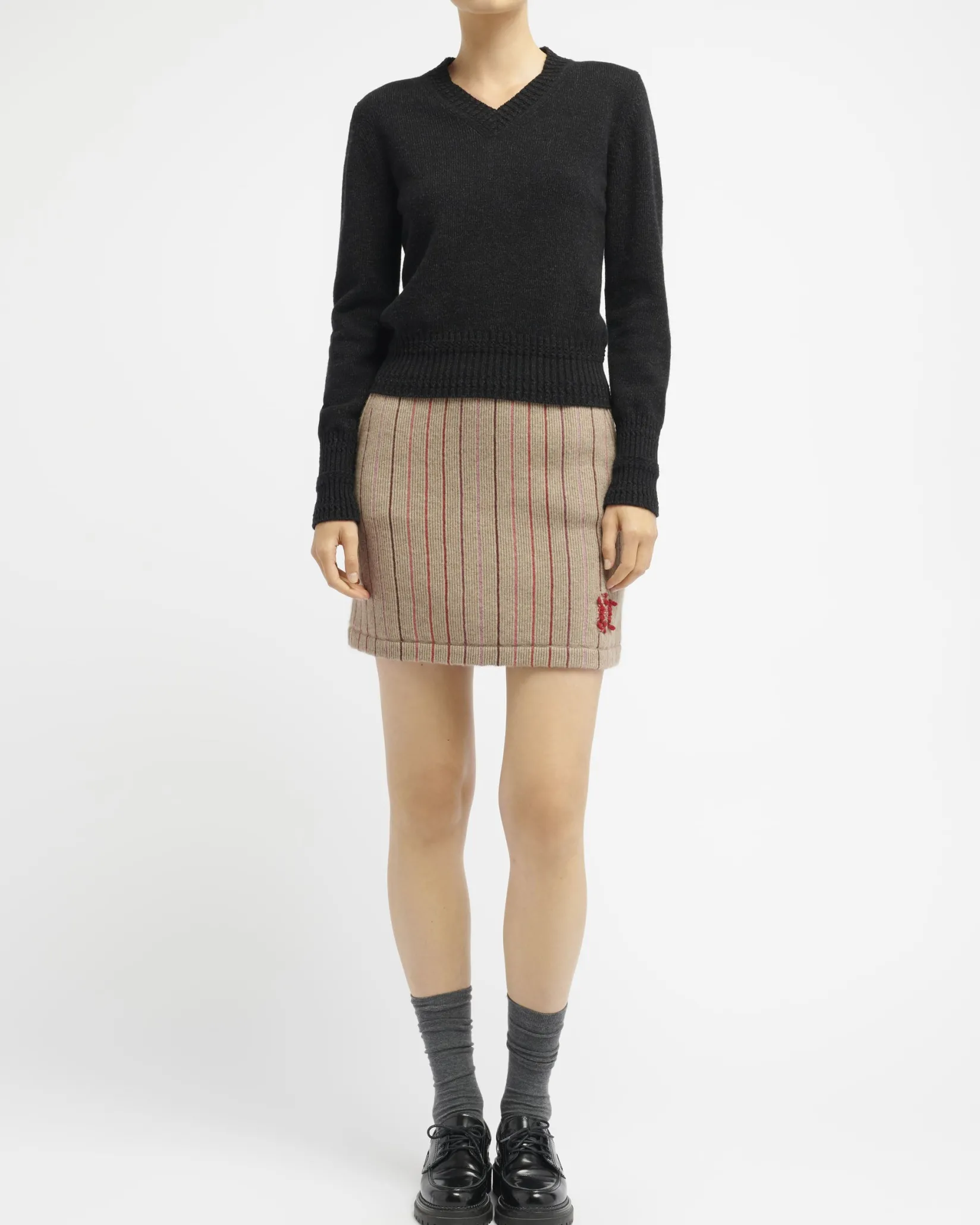 Women Barrie Cashmere V-neck jumper