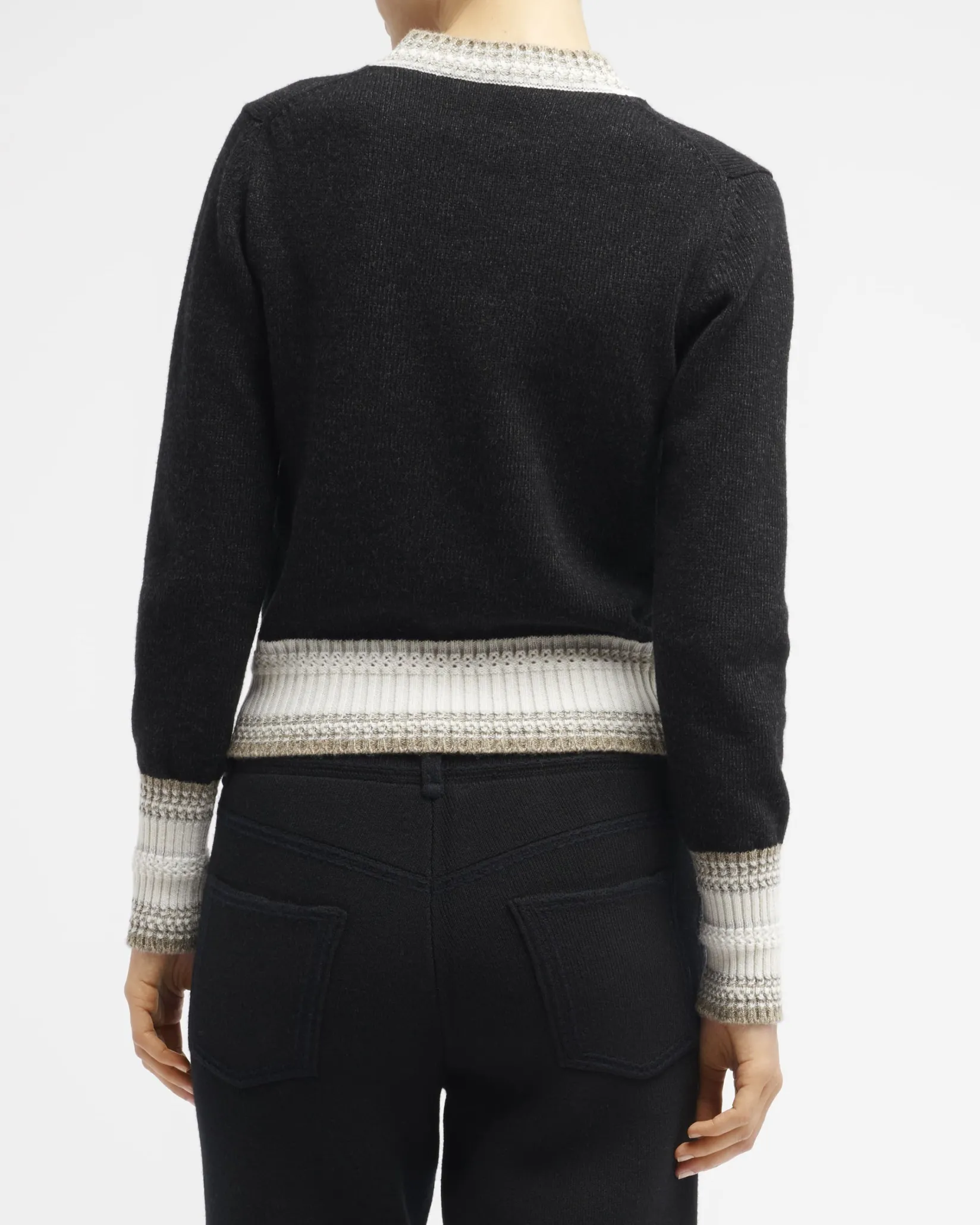 Women Barrie Cashmere V-neck jumper