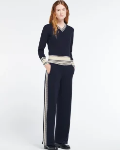 Women Barrie Cashmere V-neck jumper