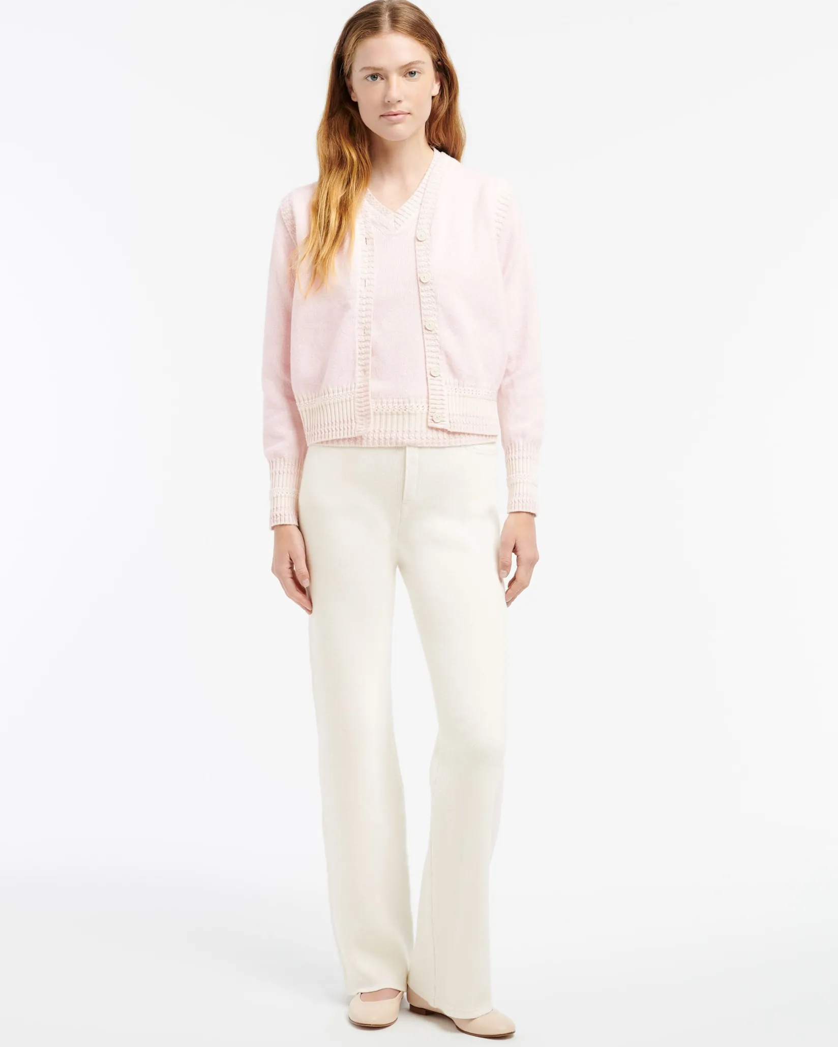 Women Barrie Cashmere V-neck jumper