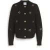 Women Barrie Chunky cashmere cardigan with gold buttons with embroidery