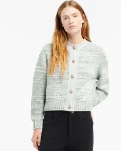 Women Barrie Chunky cashmere cardigan with gold buttons