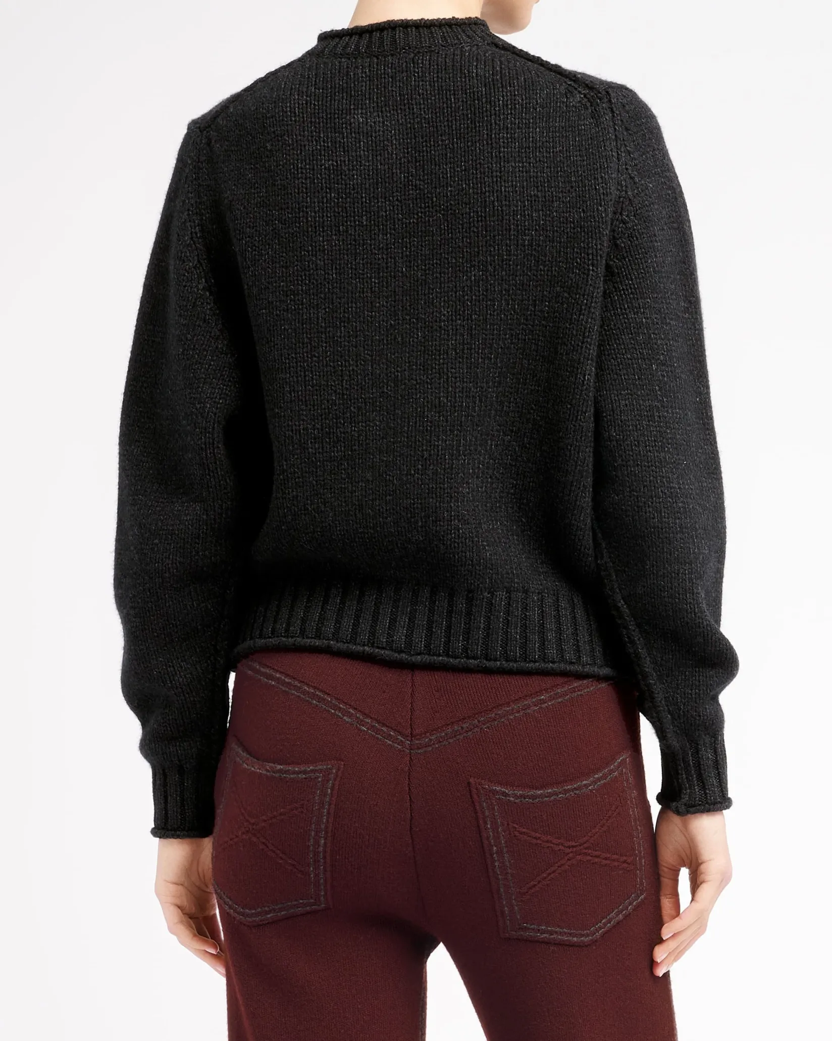 Women Barrie Chunky cashmere cardigan with gold buttons