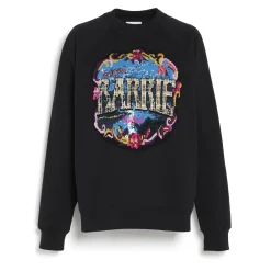 Women Barrie Cotton sweatshirt with cashmere Greetings patch