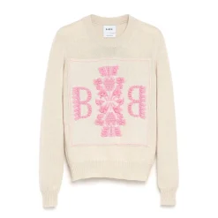 Women Barrie 3D cashmere logo round-neck jumper