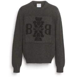 Barrie 3D cashmere logo round-neck jumper