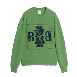 Barrie 3D cashmere logo round-neck jumper