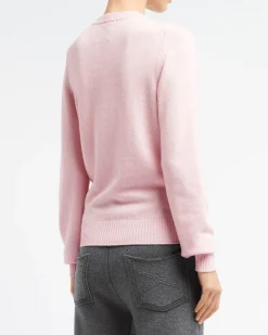 Women Barrie 3D cashmere logo round-neck jumper
