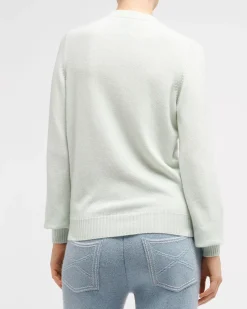 Women Barrie 3D cashmere logo round-neck jumper