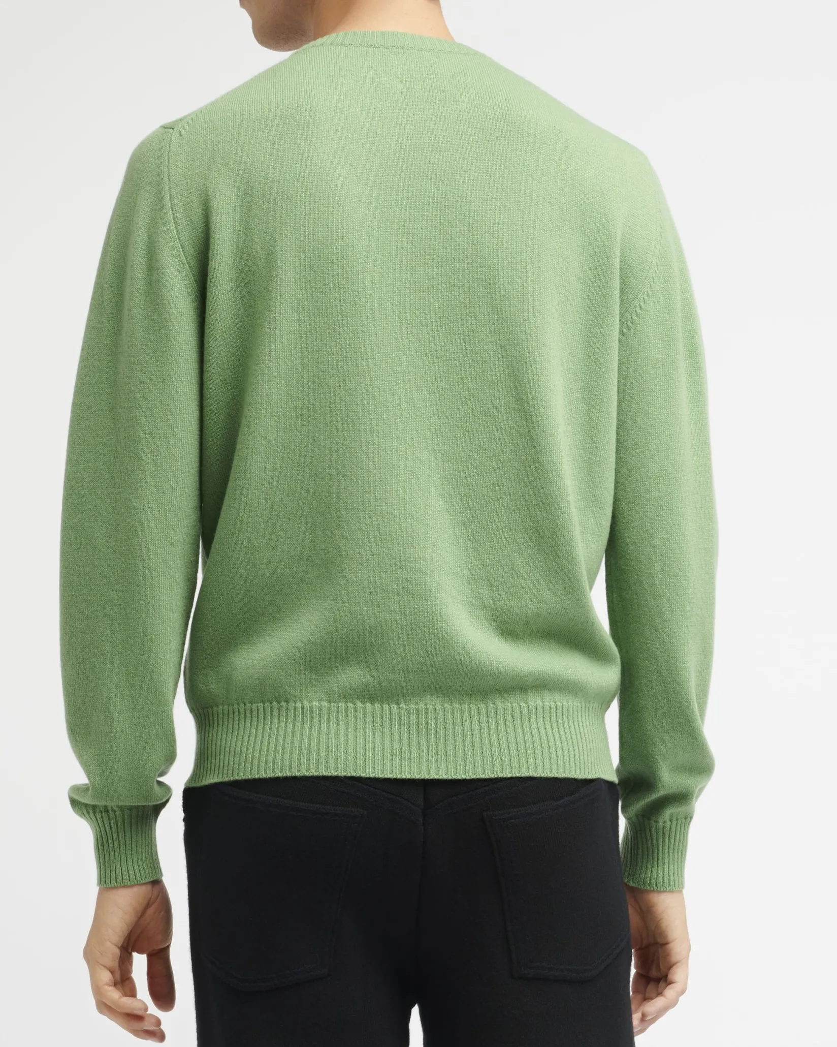 Barrie 3D cashmere logo round-neck jumper