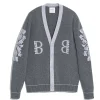 Barrie 3D logo V-neck cashmere cardigan