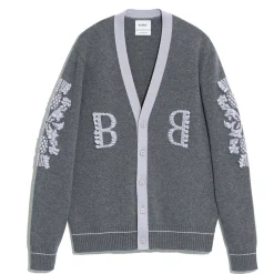 Barrie 3D logo V-neck cashmere cardigan