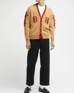 Barrie 3D logo V-neck cashmere cardigan