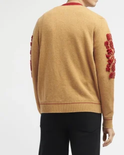 Barrie 3D logo V-neck cashmere cardigan