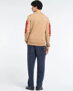 Barrie 3D logo V-neck cashmere cardigan