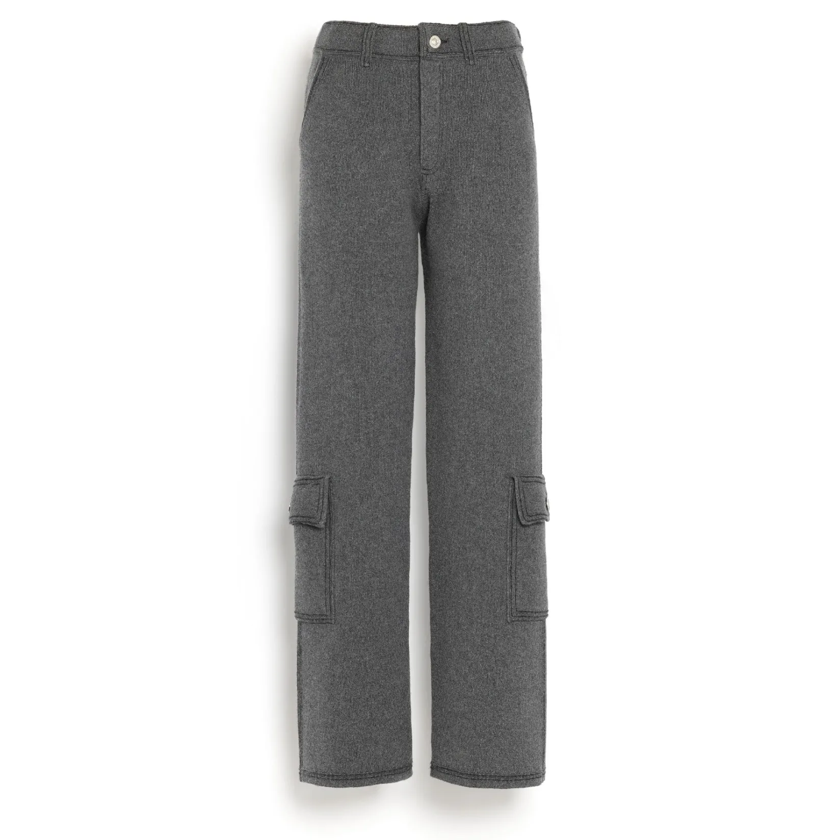 Women Barrie Denim cargo trousers in cashmere and cotton