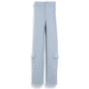 Women Barrie Denim cargo trousers in cashmere and cotton