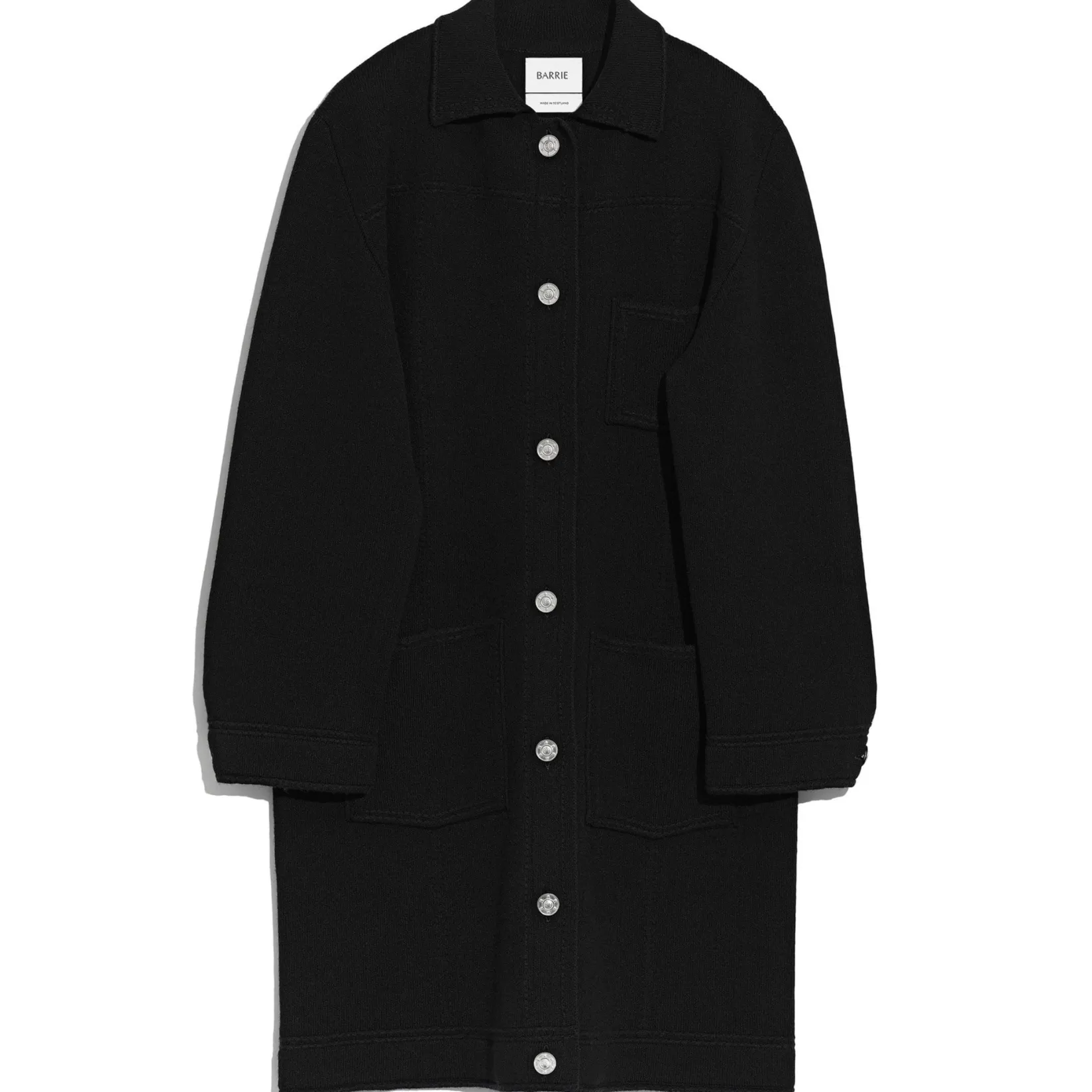 Women Barrie Denim cashmere and cotton long jacket