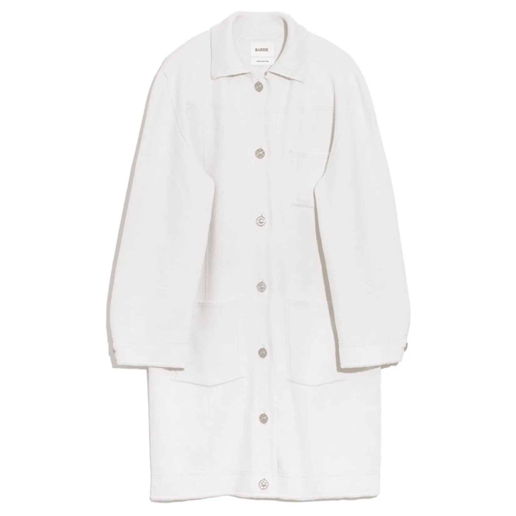 Women Barrie Denim cashmere and cotton long jacket