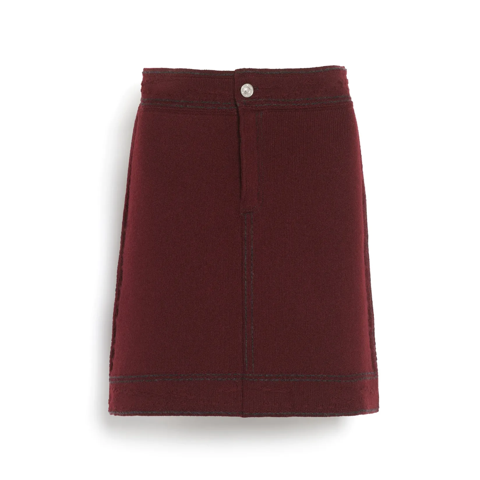 Women Barrie Denim cashmere and cotton skirt
