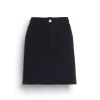 Women Barrie Denim cashmere and cotton skirt