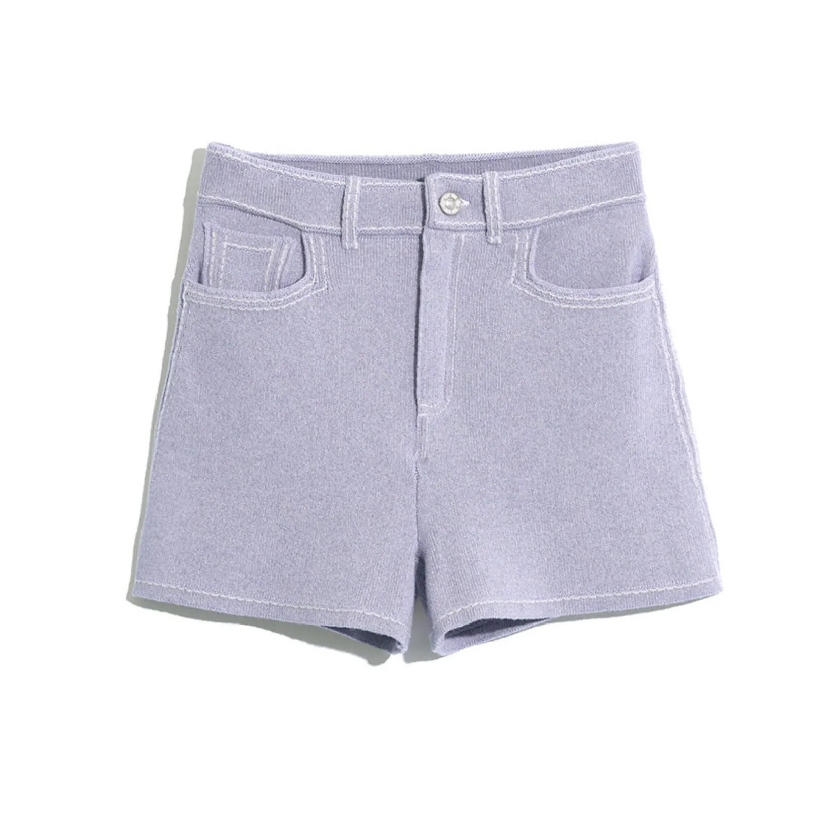 Women Barrie Denim cashmere and cotton shorts