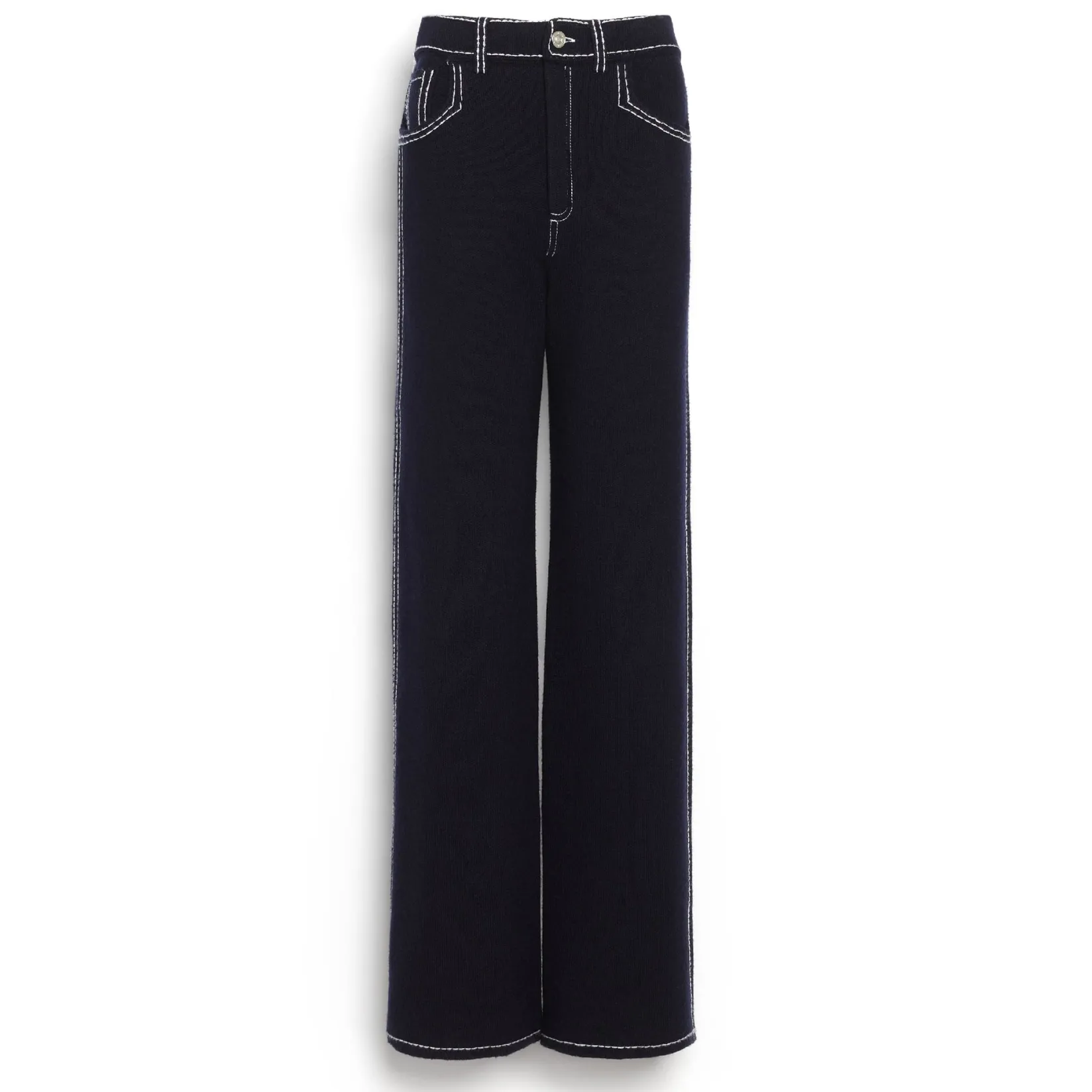 Women Barrie Denim cashmere and cotton trousers