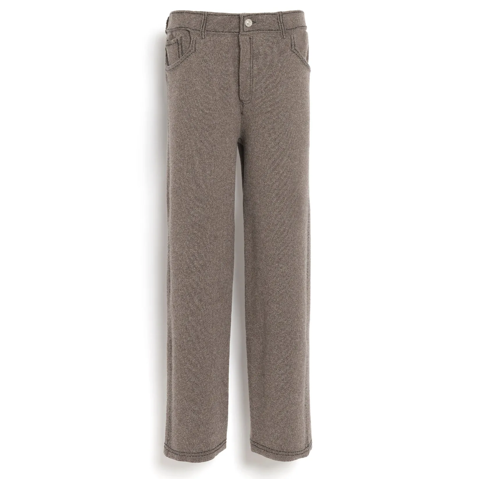 Barrie Denim cashmere and cotton trousers