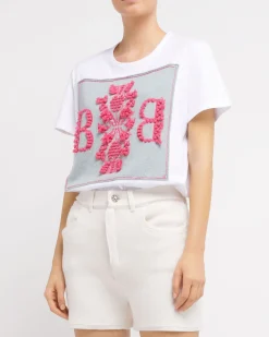 Women Barrie Denim cashmere and cotton shorts
