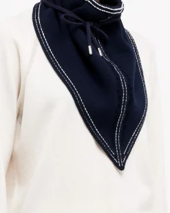 Women Barrie Denim cashmere and cotton foulard