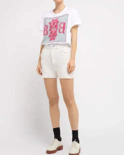 Women Barrie Denim cashmere and cotton shorts