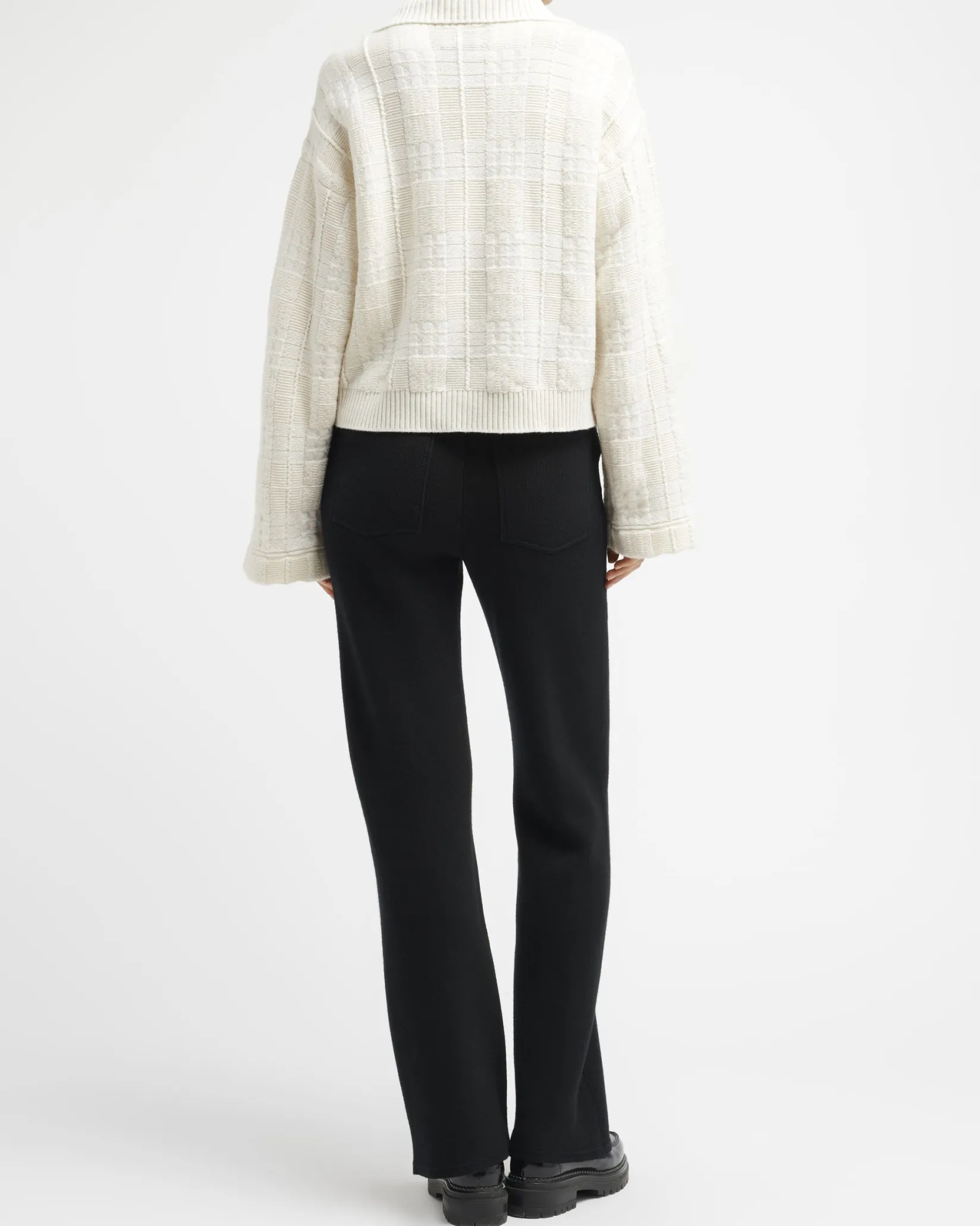 Women Barrie Denim cashmere and cotton trousers