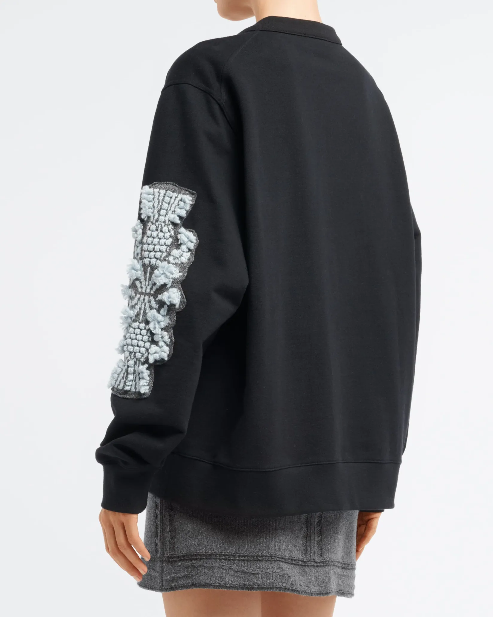 Women Barrie Denim cashmere and cotton skirt