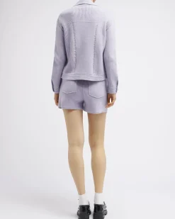 Women Barrie Denim cashmere and cotton shorts