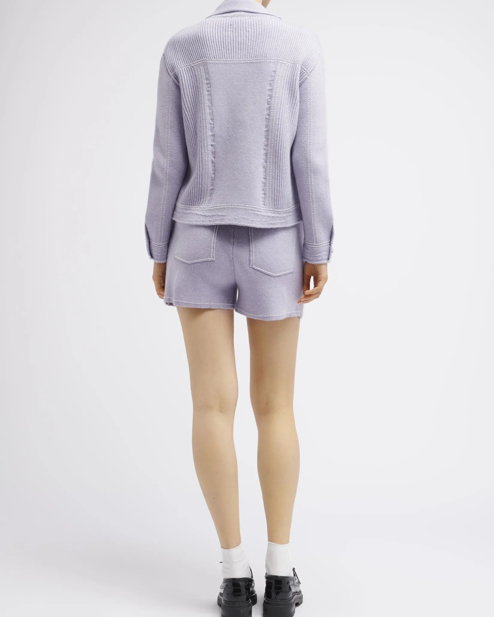 Women Barrie Denim cashmere and cotton shorts