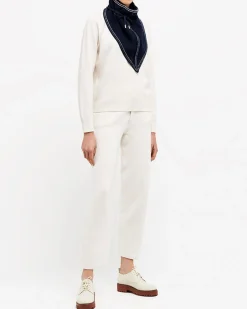 Women Barrie Denim cashmere and cotton foulard