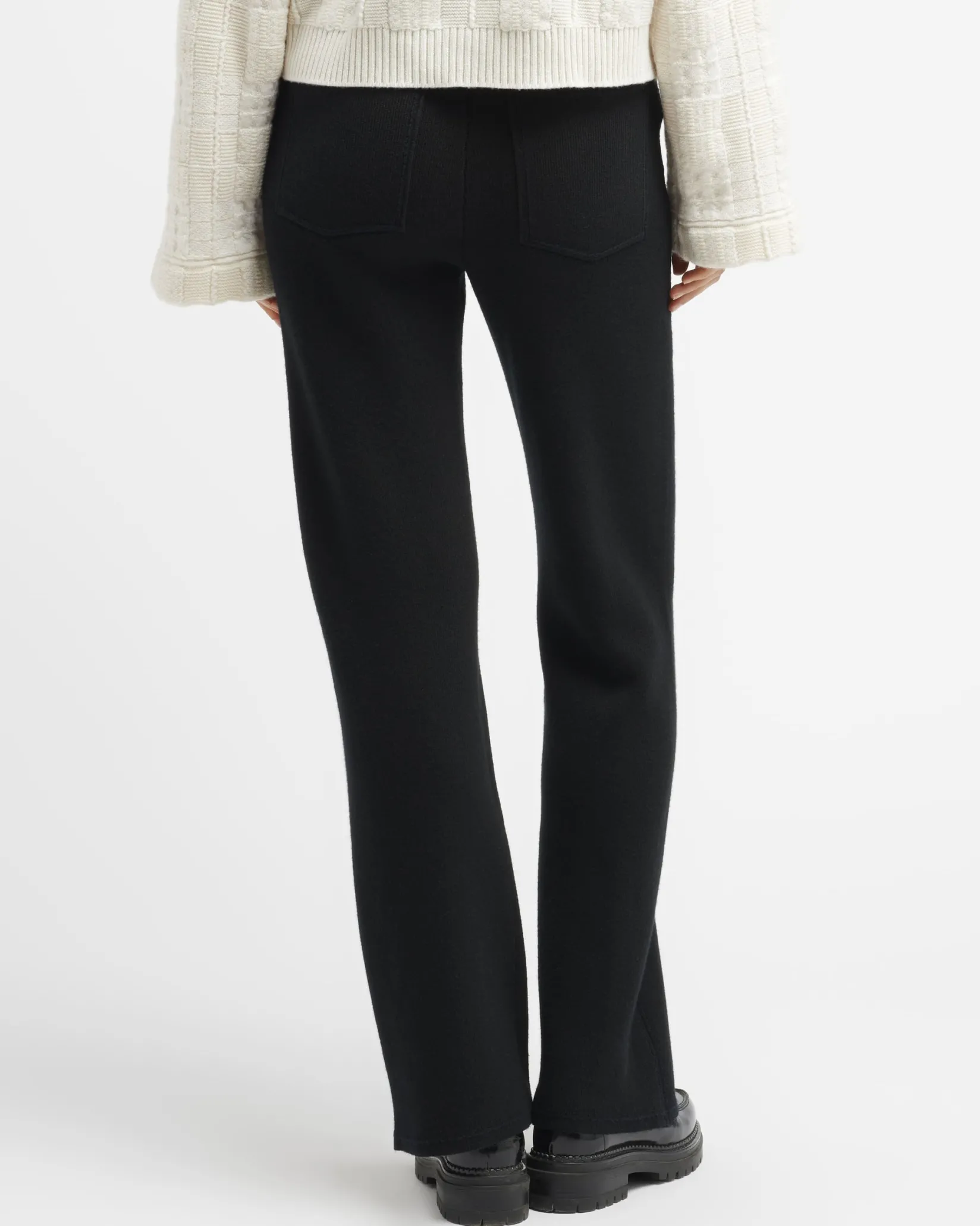 Women Barrie Denim cashmere and cotton trousers