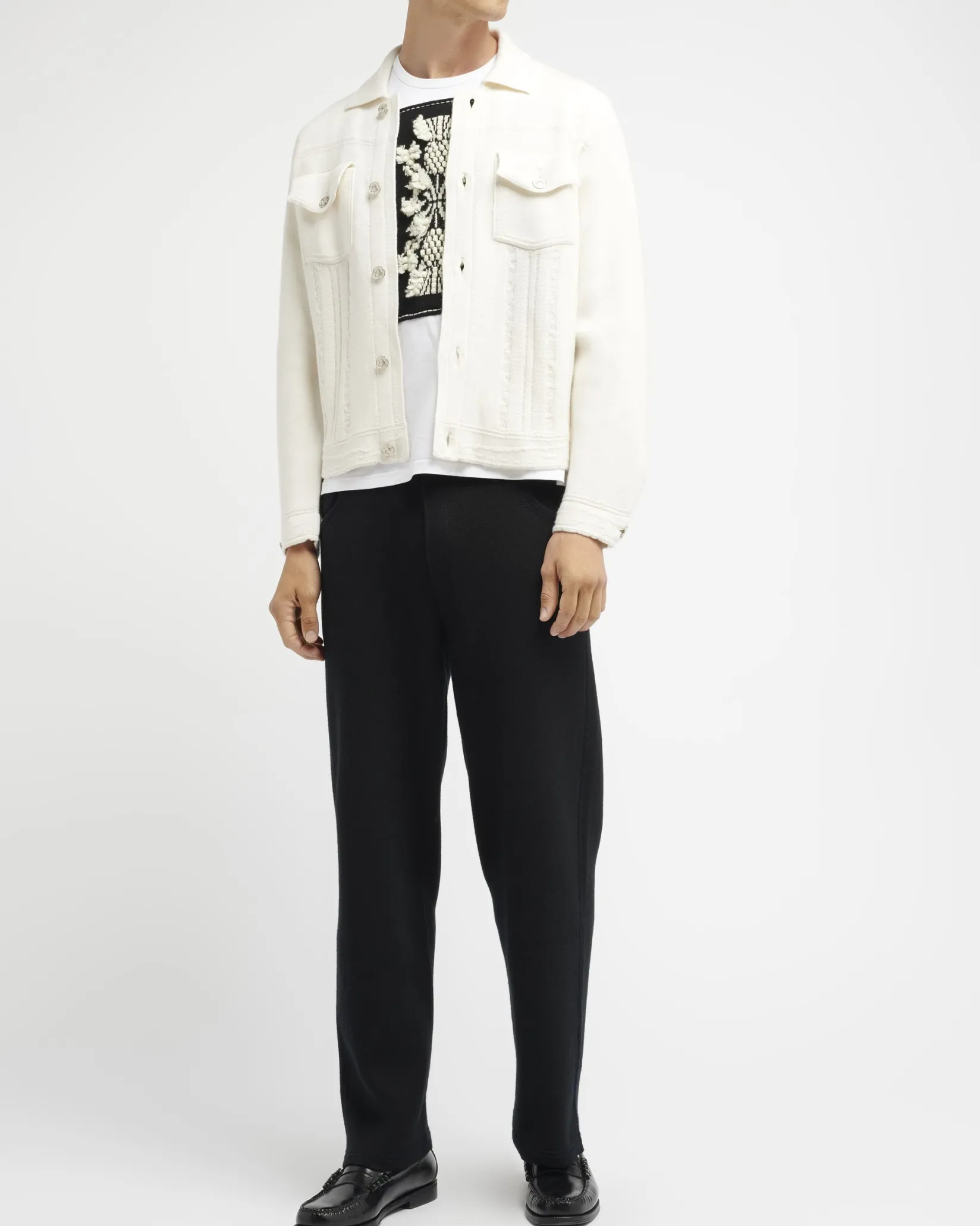 Barrie Denim cashmere and cotton jacket