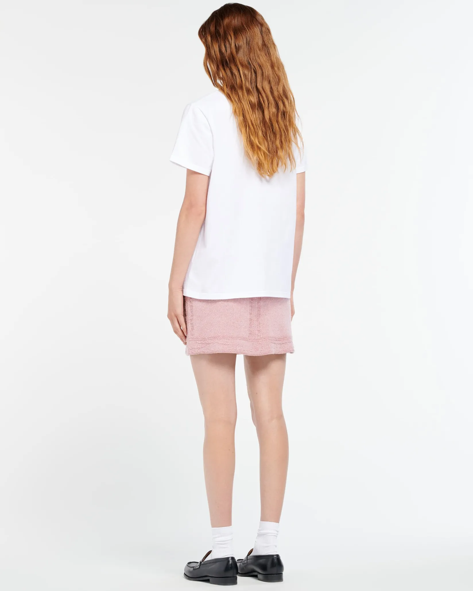 Women Barrie Denim cashmere and cotton skirt